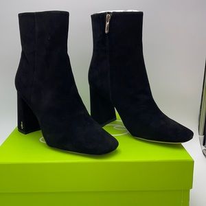 Sam Edelman Codie Suede Booties black size 8M